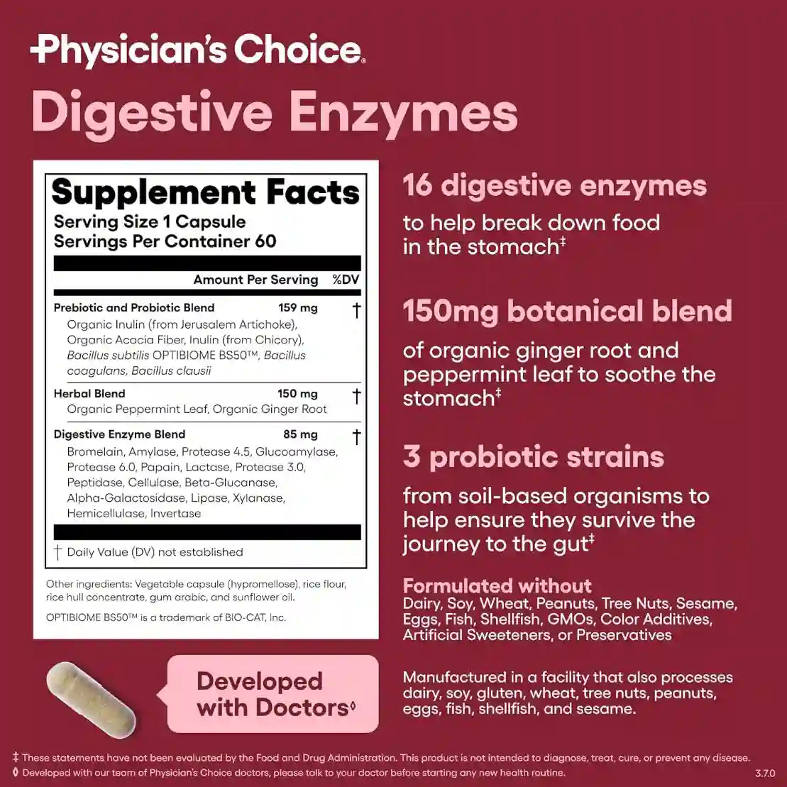 Digestive Enzymes – 16-Enzyme Dual Action Formula For Fast Bloating & Mealtime Relief