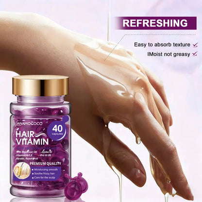 Hair Oil Capsules – 7X Damage Repair For Silky Frizz-Free Hair