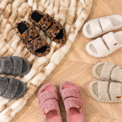 Step On Clouds: Plush Open-Toe Memory Foam House Slippers