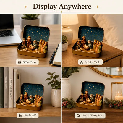 Pocket Size Mini Nativity Scene Set