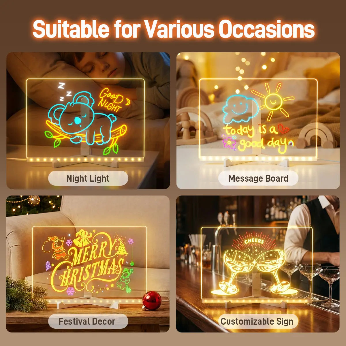 Light-Up Acrylic Drawing Board That Makes Every Kid’s Art Glow