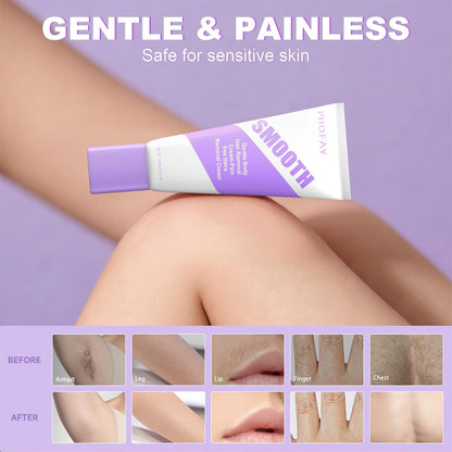 Smooth Hair Removal Cream – 4-Acid Painless Melting Tech For 7-Day Silky Skin