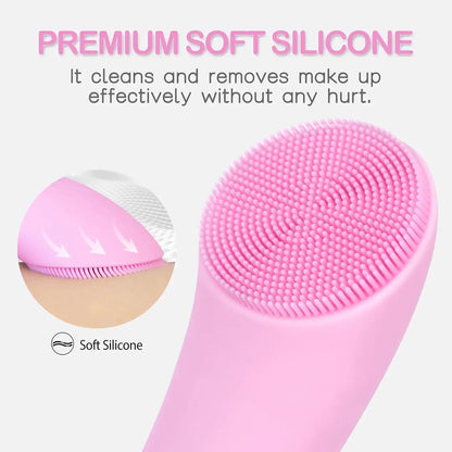 Facial Cleansing Brush – Heatable Sonic Vibration For Flawless Pore Deep Cleansing