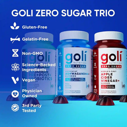 Gummies – Zero Sugar Triple Formula For Maximum Daily Wellness & Vitality