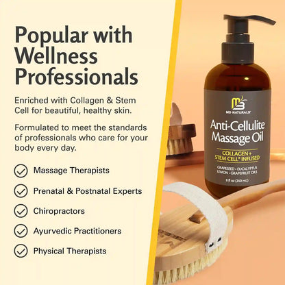 Firming Body Massage Oil with Collagen & Stem Cell – Helps Smooth the Appearance of Cellulite & Improve Skin Texture