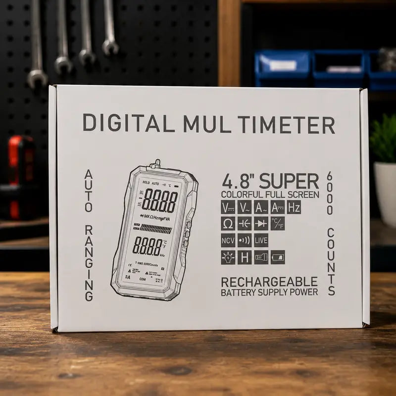 Smart True RMS Digital Multimeter – Auto-Ranging Voltmeter with NCV Test