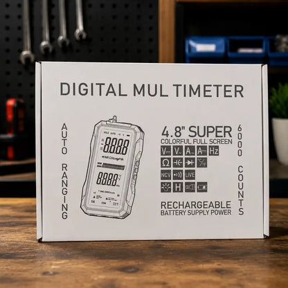 Smart True RMS Digital Multimeter – Auto-Ranging Voltmeter with NCV Test