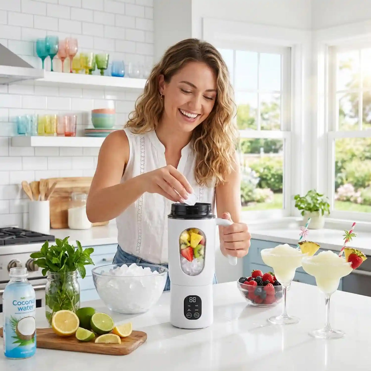 Portable Blender – 12-Blade Ice Crushing System For Smoothies On-The-Go