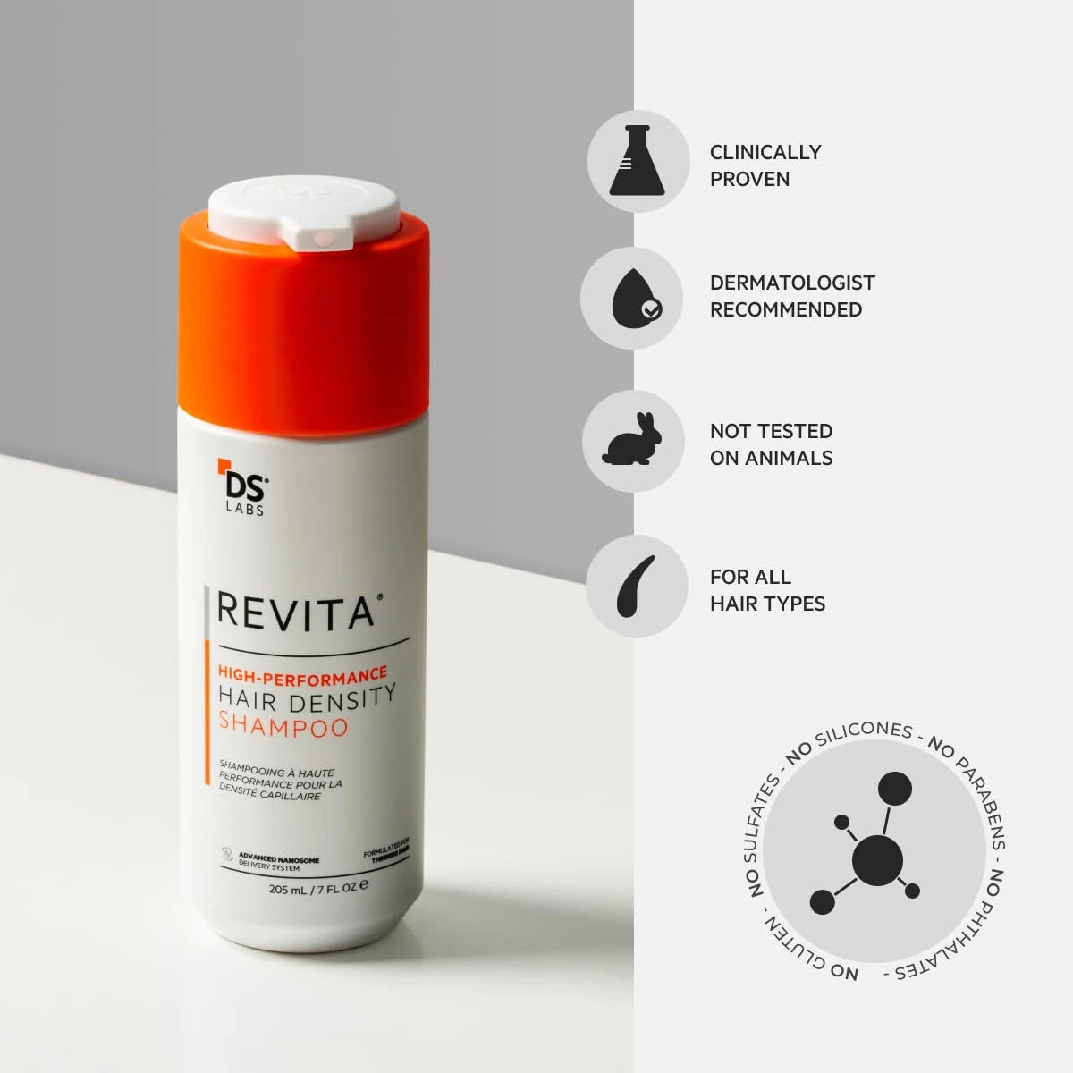 Hair Density Shampoo – 21+ Bio-Active Nutrient Delivery For Thicker, Fuller-Looking Hair