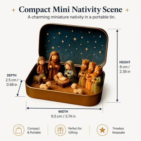 Pocket Size Mini Nativity Scene Set