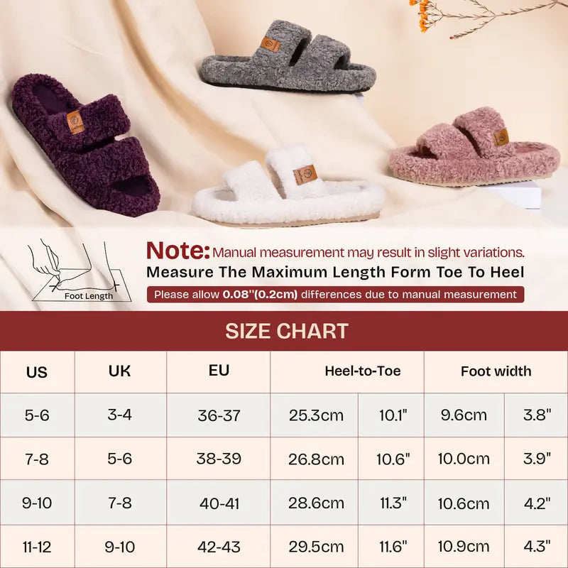 Step On Clouds: Plush Open-Toe Memory Foam House Slippers