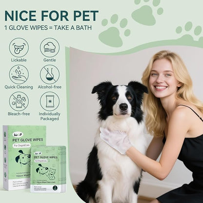 No-Rinse Pet Glove Wipes – The Fastest Way to Freshen Up Your Dog or Cat