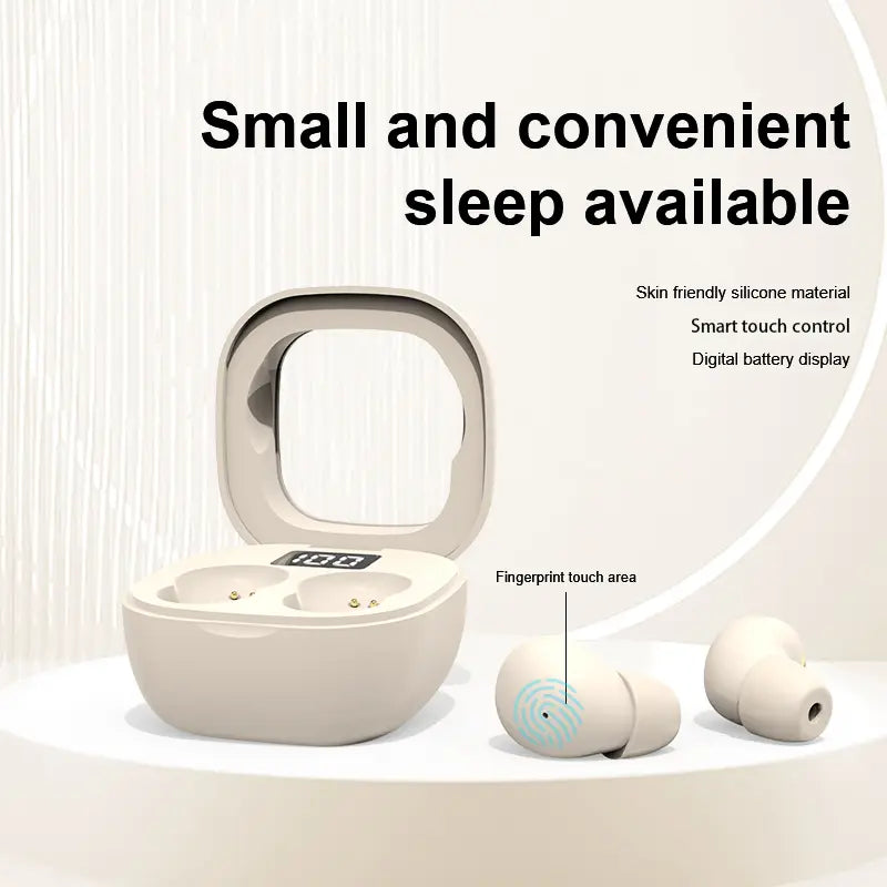 Ultra-Mini Invisible Sleep Earbuds — Zero-Pressure Side-Sleeping & All-Night Comfort