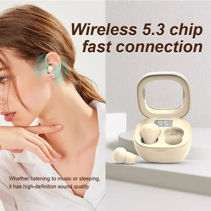 Ultra-Mini Invisible Sleep Earbuds — Zero-Pressure Side-Sleeping & All-Night Comfort