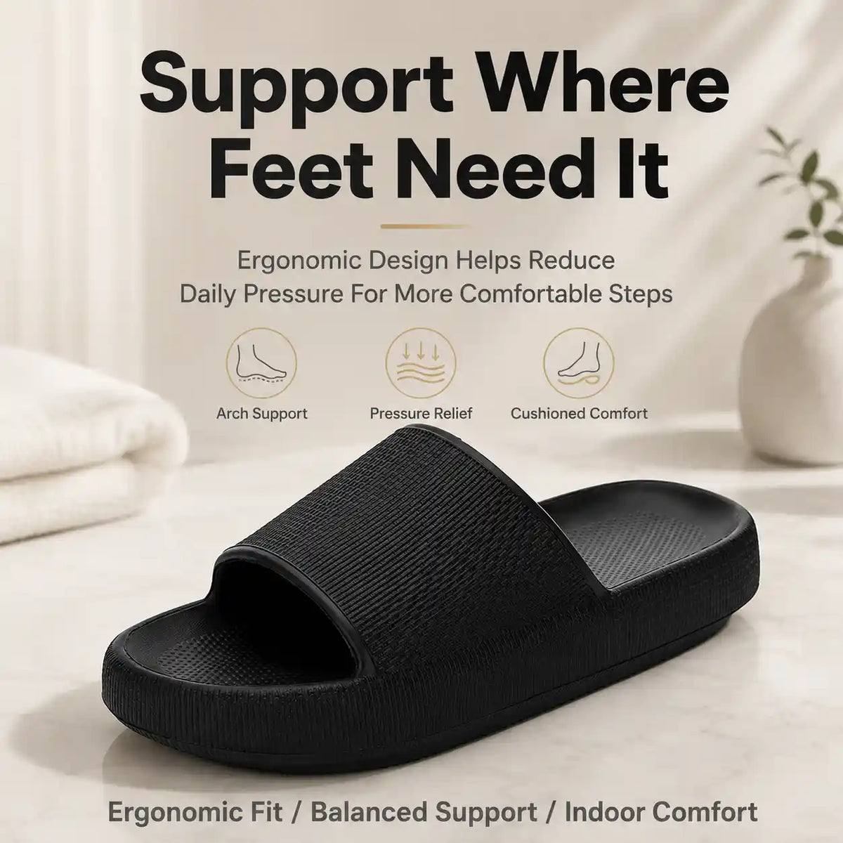 Pillow Slides – 4.0cm Thick Cushioning For Instant Foot Pain Relief