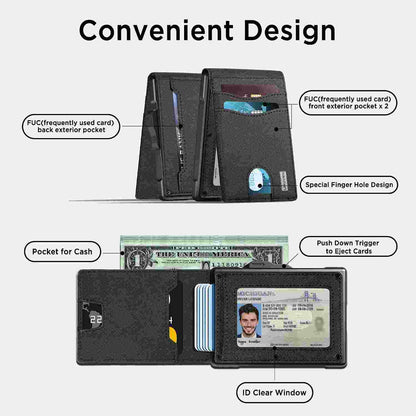 Instant Pop-Up Minimalist Metal Wallet