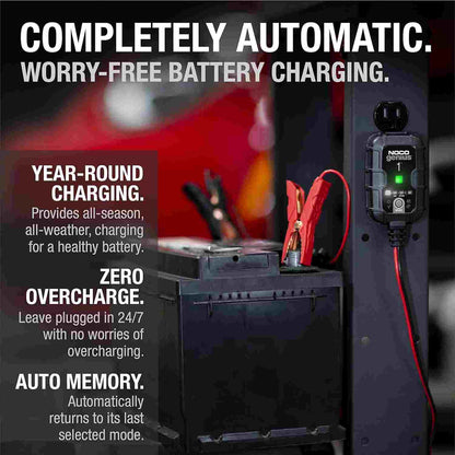 Smart 6V & 12V Battery Charger, Maintainer & Desulfator for Car, Motorcycle & Marine