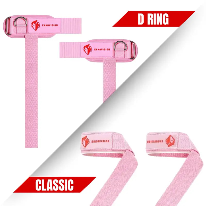Non-Slip Grip Support with Ultimate D-Ring Lifting Straps