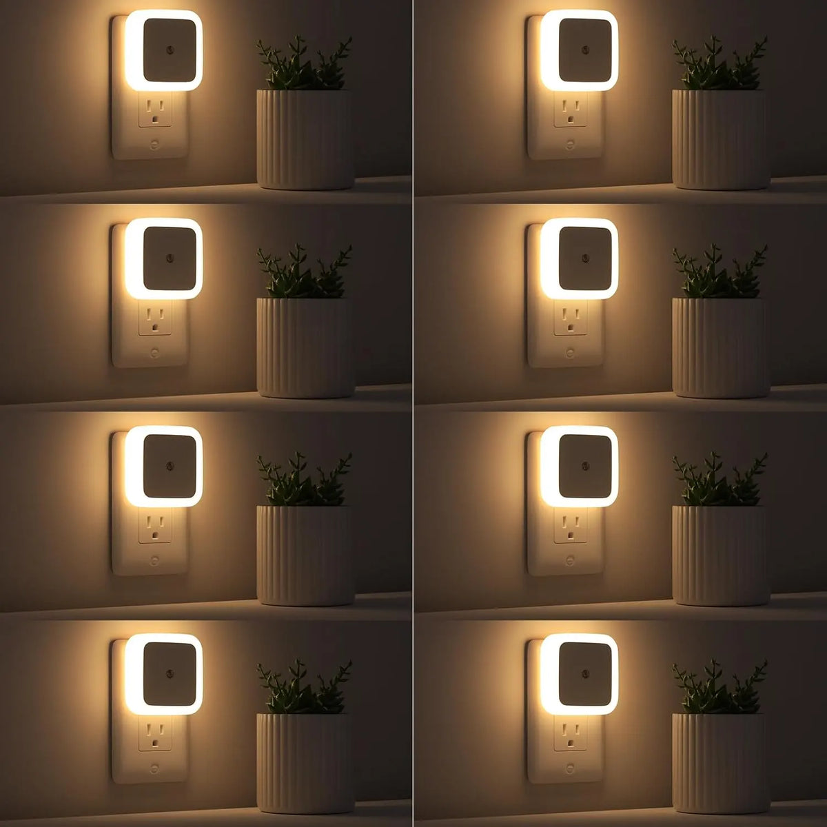 6 PCS LED Night Light – Dusk-To-Dawn Smart Sensor For Effortless Nighttime Safety