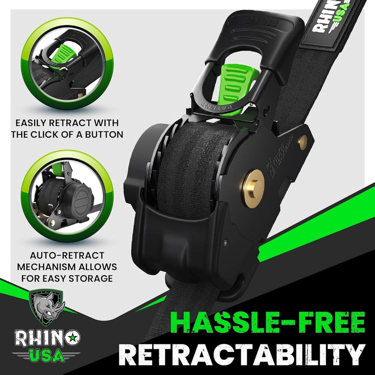 Retractable Ratchet Straps for Faster, Tangle-Free Tie-Downs
