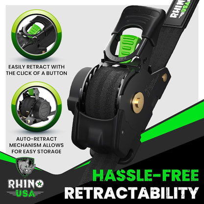 Retractable Ratchet Straps for Faster, Tangle-Free Tie-Downs