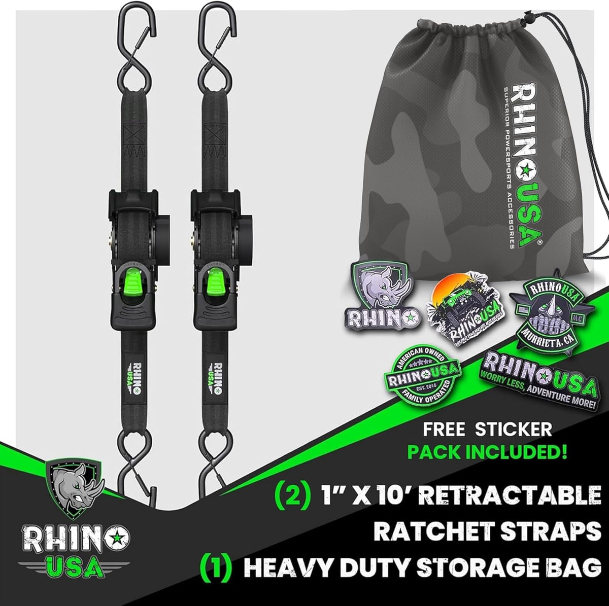 Retractable Ratchet Straps for Faster, Tangle-Free Tie-Downs